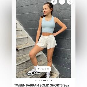 Katie J NYC Farrah shorts adult size XS lime green